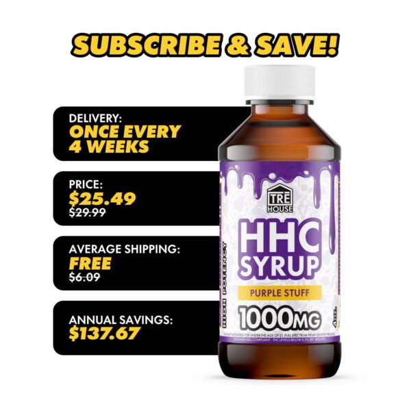 HHC Syrup – Purple Stuff – 1000mg - Image 2