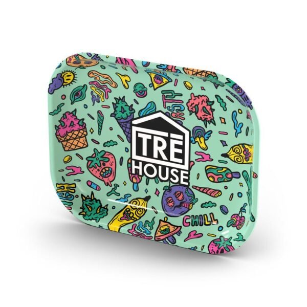 Metal Rolling Tray – Green - Image 4